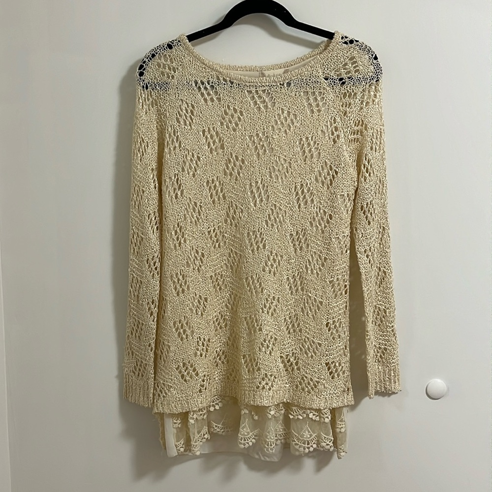 Altar’d State Small/Medium Creme Sweater